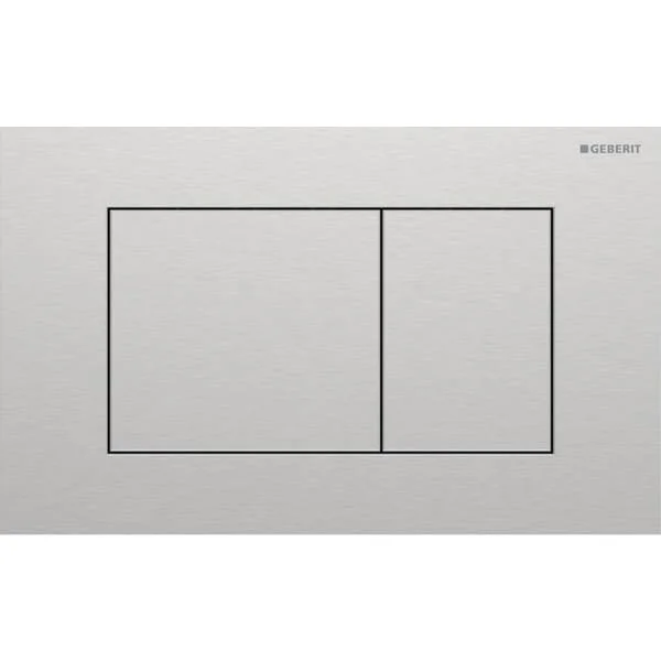 Plaque de déclenchement Geberit Sigma40, carrée, rinçage double touche, finition spécifique au client