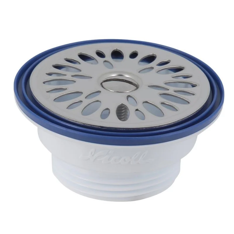 BM218, combiné bonde et siphon lavabo à joint intégré sans bouchon chaînette