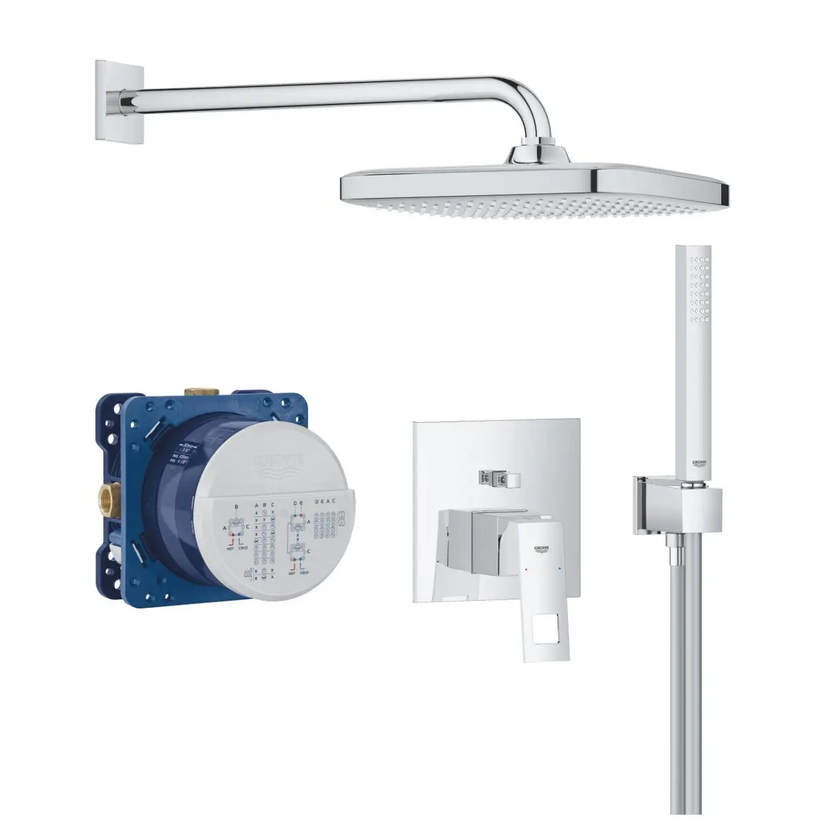 Colonne de douche avec mitigeur thermostatique