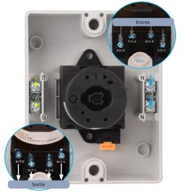 Interrupteur de proximité 2V TRI - 22,5 kW + contacts