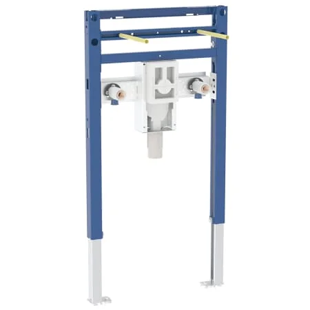Bâti-support Geberit Duofix pour lavabo, 112–130 cm, robinetterie murale Geberit ONE avec module fonctionnel à encastrer