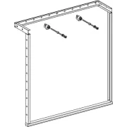 Support d'habillage pour paroi en applique à hauteur partielle, pour bâti-support Geberit Duofix