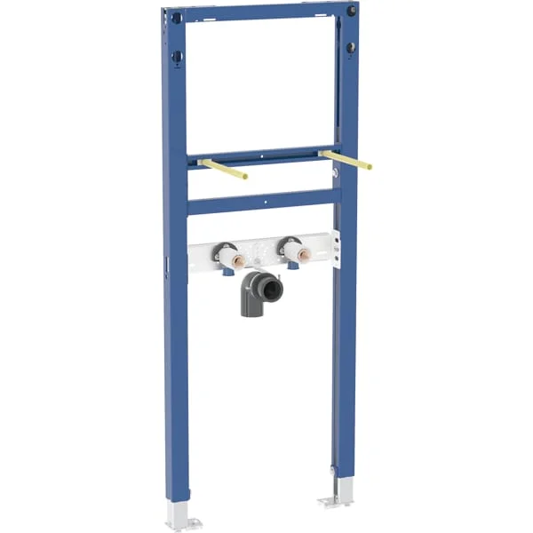 Bâti-support Geberit Duofix pour lavabo, 112 cm, robinetterie sur gorge électronique avec module fonctionnel à encastrer, avec siphon à encastrer