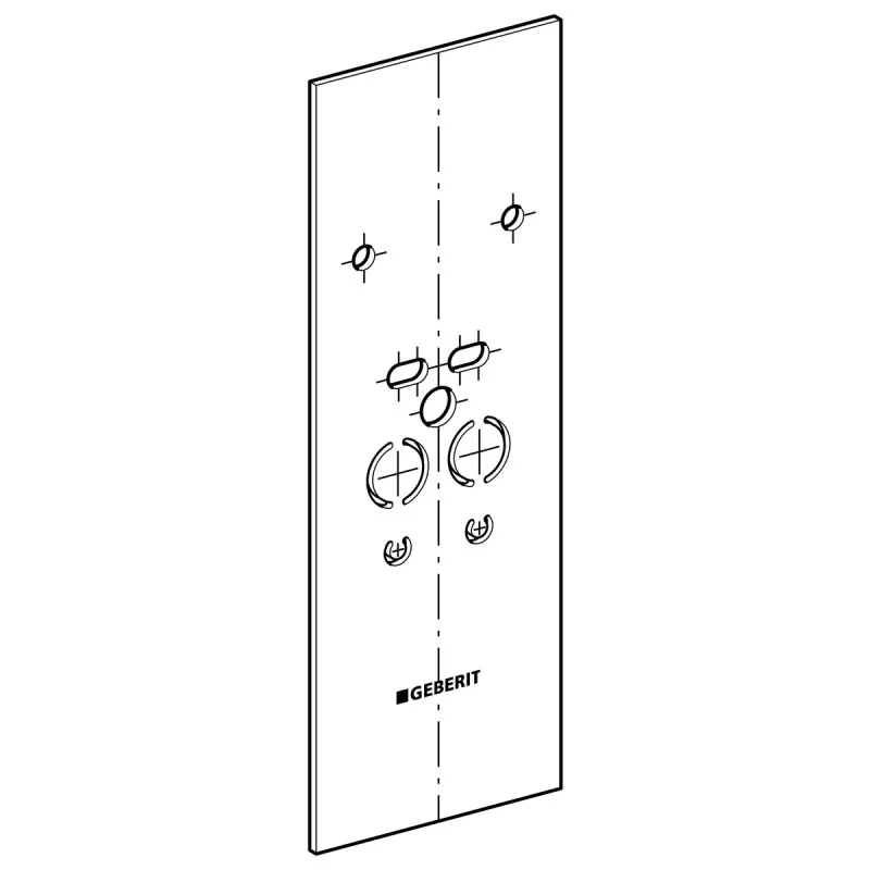 Plaque d'habillage Geberit Duofix pour lavabo
