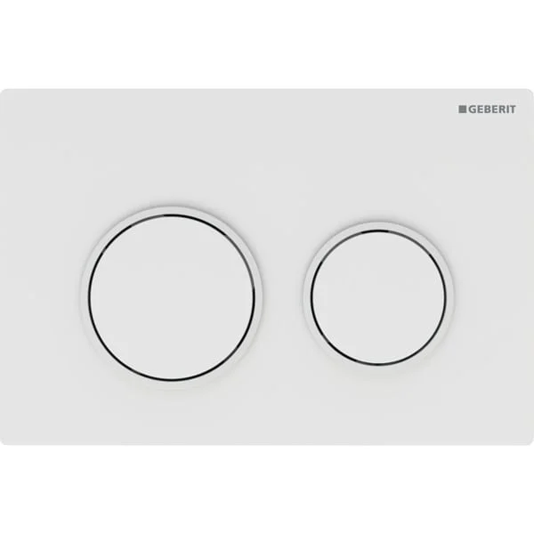 Plaque de déclenchement Geberit Omega20, ronde, rinçage double touche