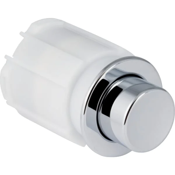 Commande de WC Geberit pneumatique, rinçage simple touche, à blocage, poussoir à encastrer