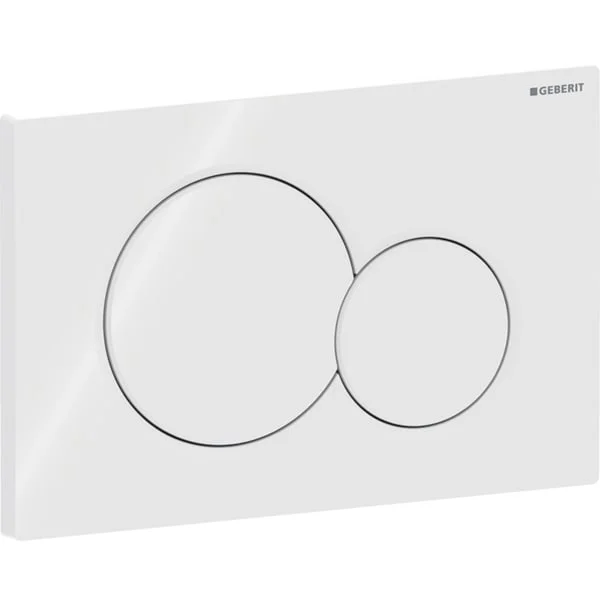 Plaque de déclenchement Geberit Sigma01, ronde, rinçage double touche