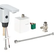 Robinetterie de lavabo Geberit type 186, alimentation par piles