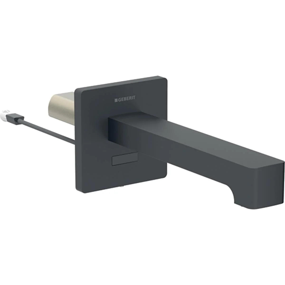 Robinetterie de lavabo Geberit Brenta montage mural, alimentation par piles, pour module fonctionnel à encastrer