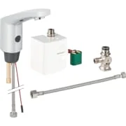 Robinetterie de lavabo Geberit type 185, alimentation par générateur