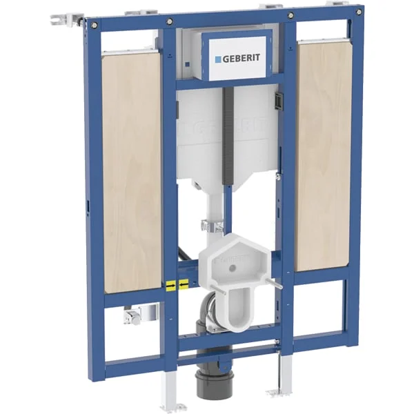 Bâti-pack® Geberit Duofix pour WC suspendu, 112 cm, avec réservoir à encastrer Sigma 12 cm, plaque de déclenchement Sigma20, ronde, WC suspendu Renova Compact