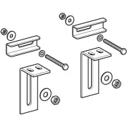 Matériel de fixation pour module sanitaire Geberit Monolith pour WC suspendu, montage sur tiges filetées existantes