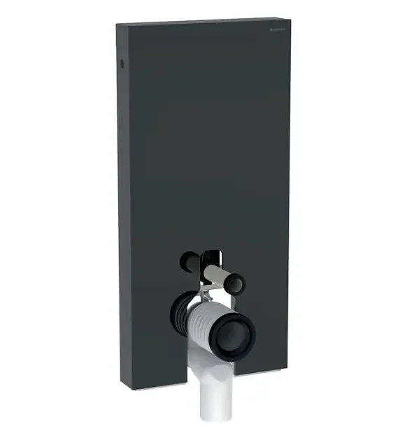 Panneau sanitaire Geberit Monolith Plus pour WC au sol, 101 cm, habillage frontal en verre