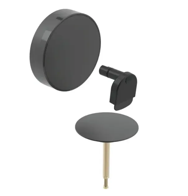 Kit de finition Geberit Split d52, pour vidage de baignoire avec actionnement rotatif et arrivée d'eau