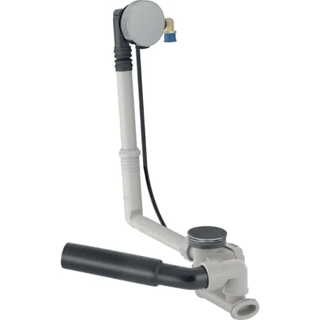 Vidage de baignoire Geberit avec actionnement rotatif, d52, longueur 70 cm, principe du contre-courant