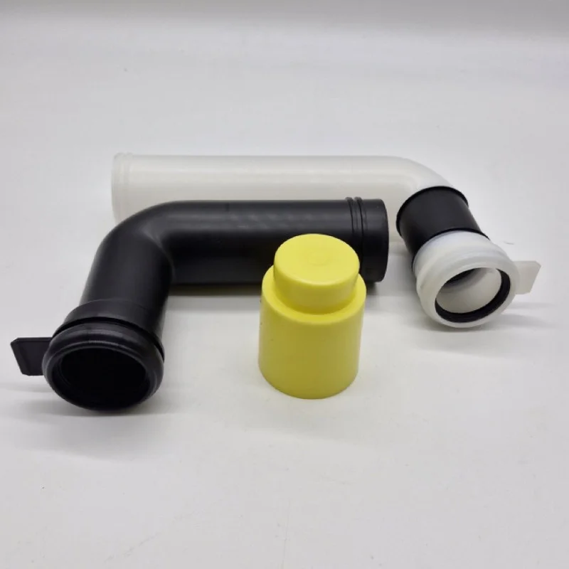 Évacuation de lavabo Geberit modèle gain de place, bonde compacte, avec bouchon de bonde externe à déclenchement par levier