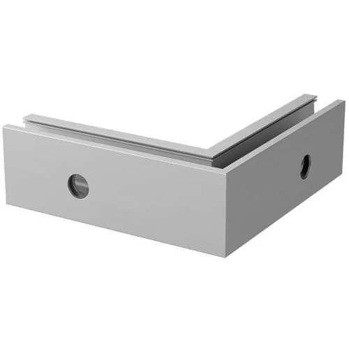 MOD 6621 - Profil de garde-corps : angle sortant, montage latéral (EASY GLASS® UP)