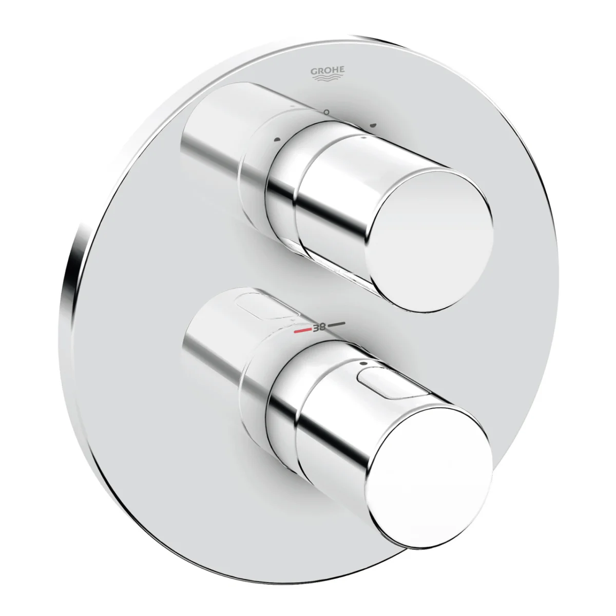 Élément thermostatique encastré (Avec Arret) — Grohtherm 2000
