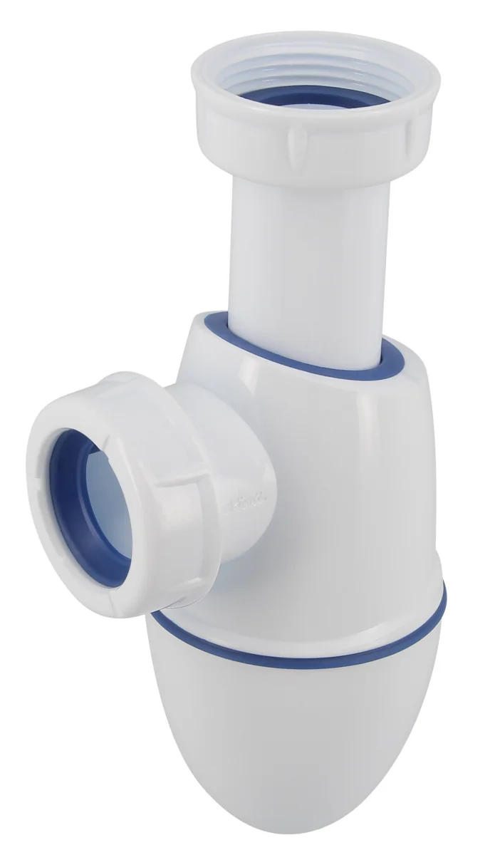 Siphon avec anti-vide réglable à écrous (avec joints)