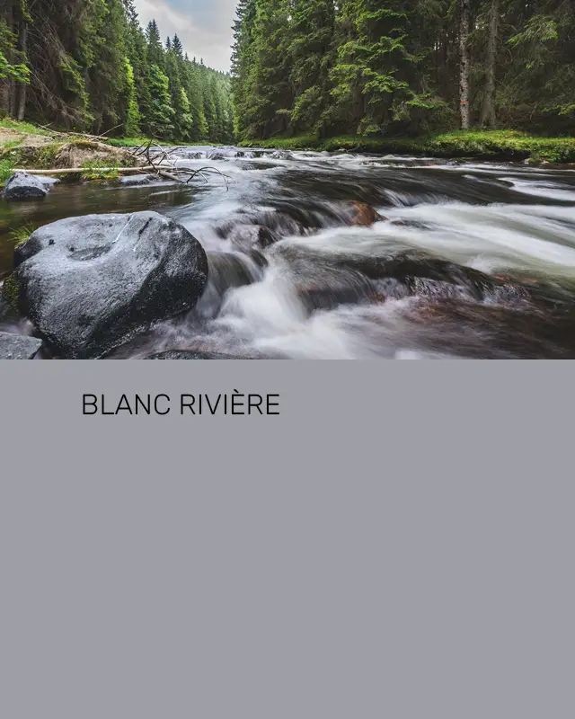 Feuille Collection Howlite - Blanc rivière