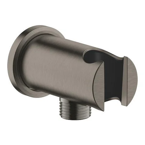 Coude de sortie 1/2" avec support de douche mural