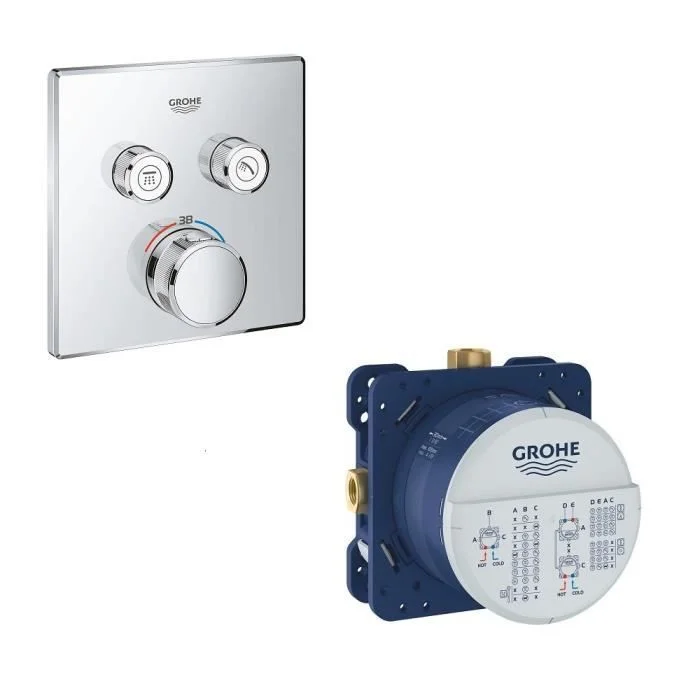 Grohtherm SmartControl | Mitigeur thermostatique encastré 2 sorties