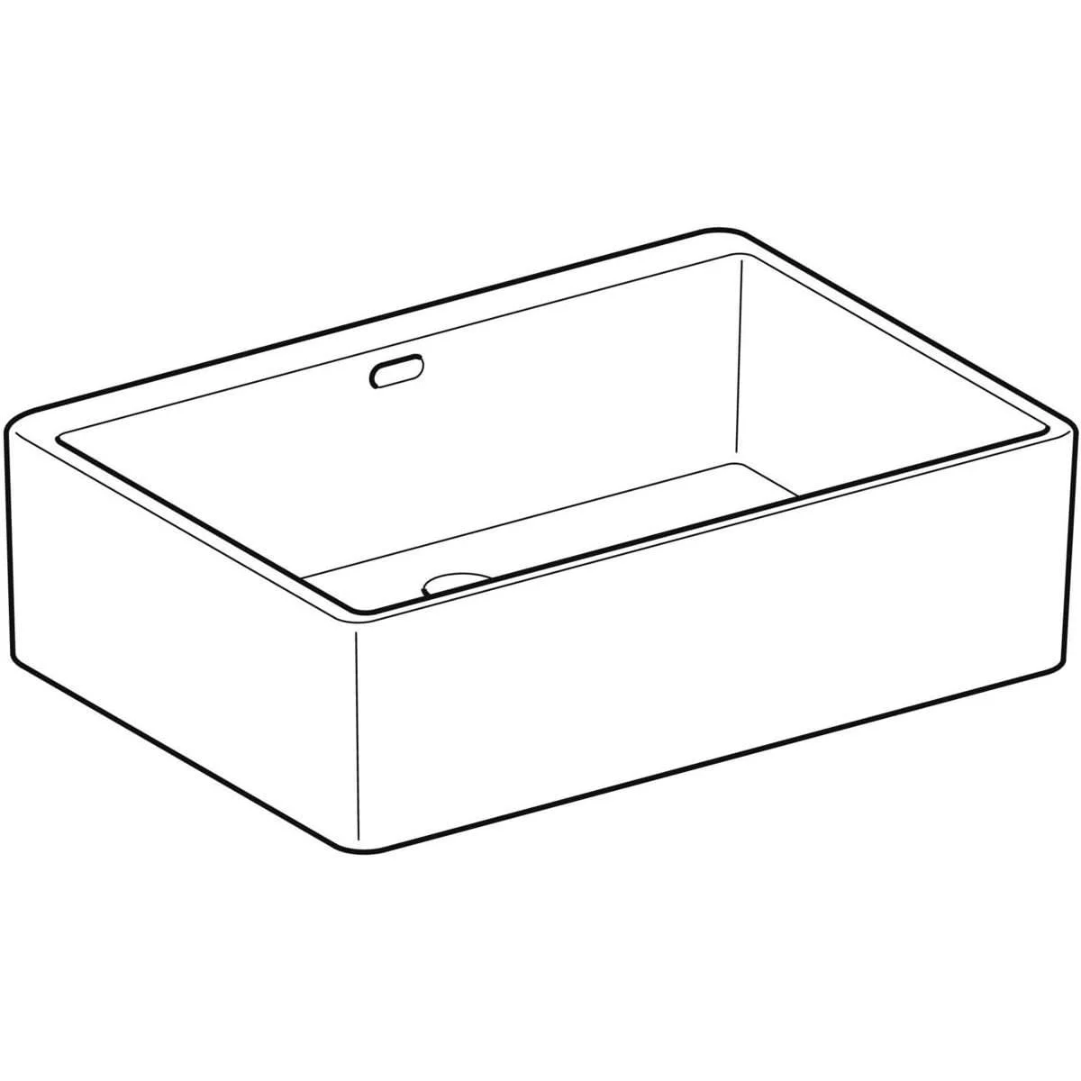 Timbre d'office Geberit Publica sans trop-plein, hauteur 13 cm