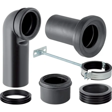 Kit de raccordement Geberit pour WC suspendu, avec matériel de fixation, excentré