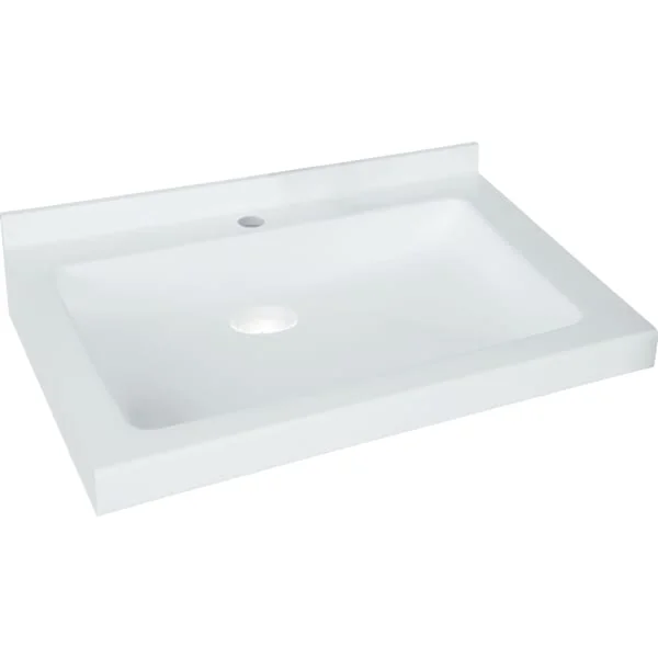 Lavabo Geberit Publica Jerico forme rectangulaire, adapté PMR