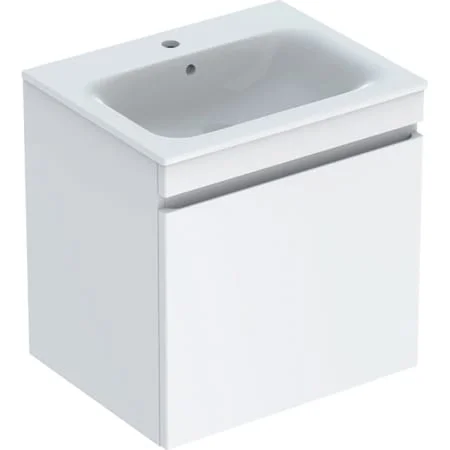 Meuble bas Geberit Renova Plan pour lave-mains, avec une porte