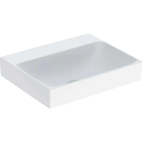 Vasque à poser Geberit ONE, rectangulaire, avec trou de robinetterie, sortie verticale