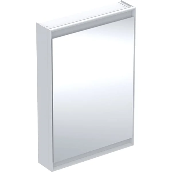 Armoire de toilette Geberit ONE avec ComfortLight et une porte, montage encastré, hauteur 90 cm