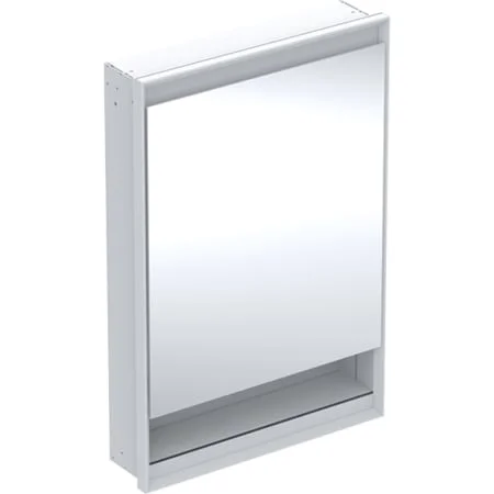 Armoire de toilette Geberit ONE avec niche et ComfortLight, avec une porte, montage encastré, hauteur 90 cm