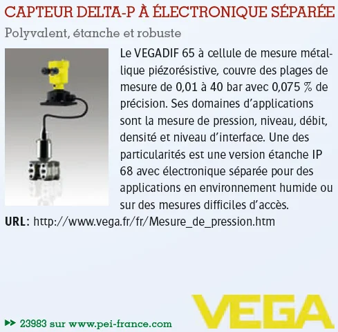 Capteur Delta P — 1 CAPTEUR DELTA P