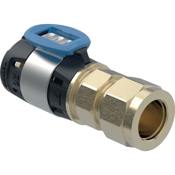 Raccord Geberit FlowFit avec raccord à visser sur tubes en PEX