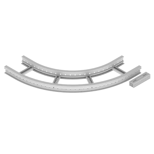 Coude plat 90º R600