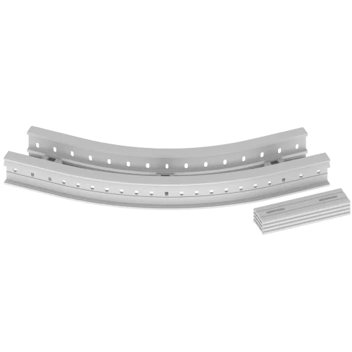 Coude plat 45º R600