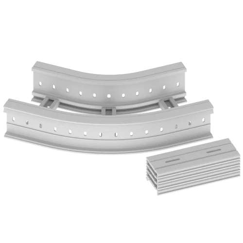 Coude plat 45º R300