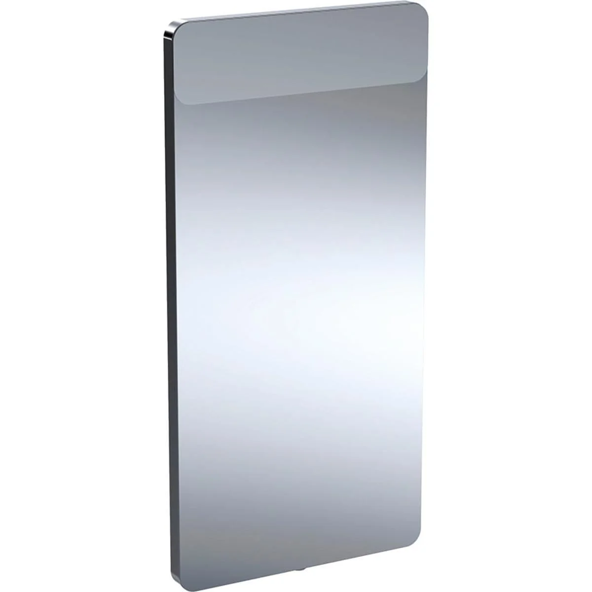 Miroir lumineux Geberit Option design rectangulaire, éclairage en haut