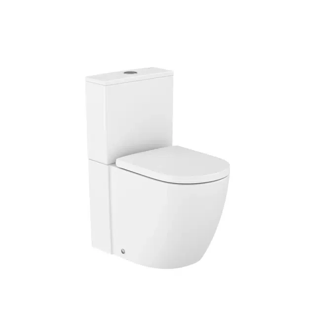 Compact back-to-wall close-coupled Roca Rimless® WC