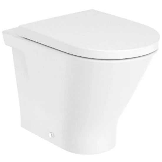 Single floorstanding Roca Rimless® WC with vertical outlet