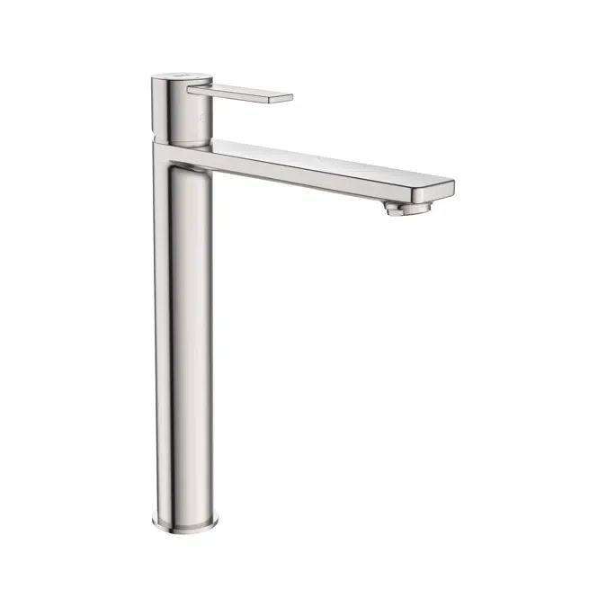 Basin mixer with smooth body. Includes flexible supply hoses. Cold Start. XL-Size.