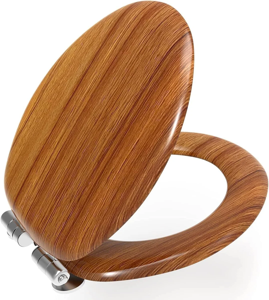 America - Soft-closing WC seat and cover (cherry wood finish)