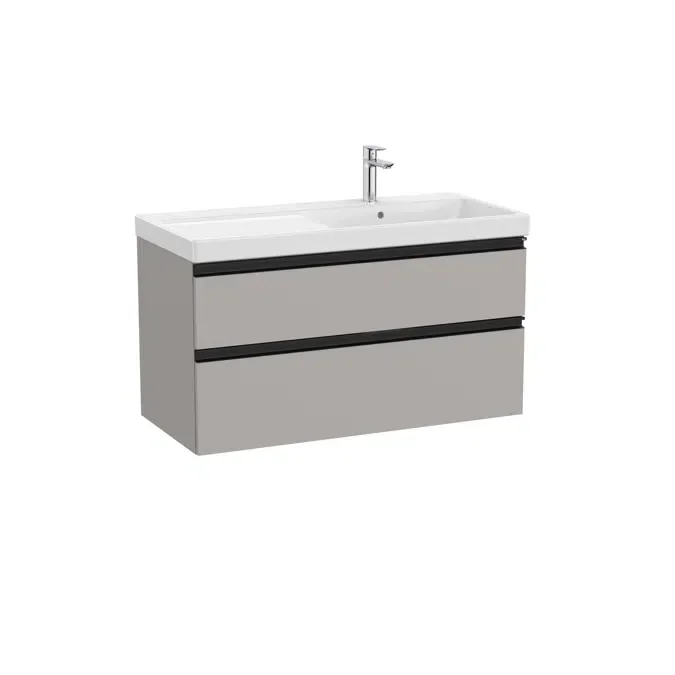 Unik - Base unit with two drawers and slim basin