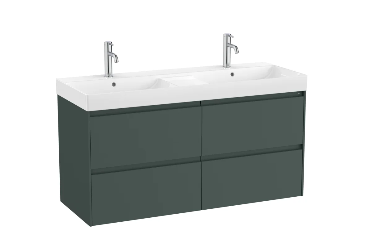 Unik - Base unit with four drawers and double basin