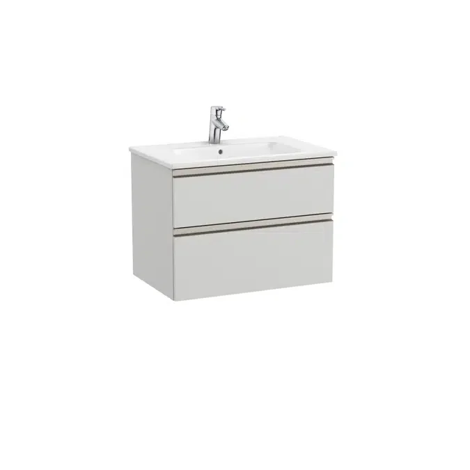 Unik - Base unit with two drawers and centered basin
