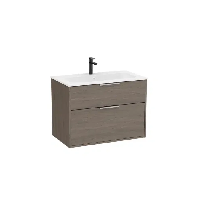 Unik - Base unit with two drawers and Stonex® basin