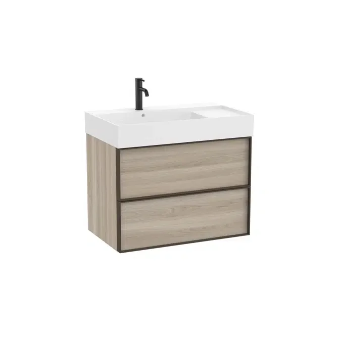 Unik - Base unit with two drawers and ceramic basin