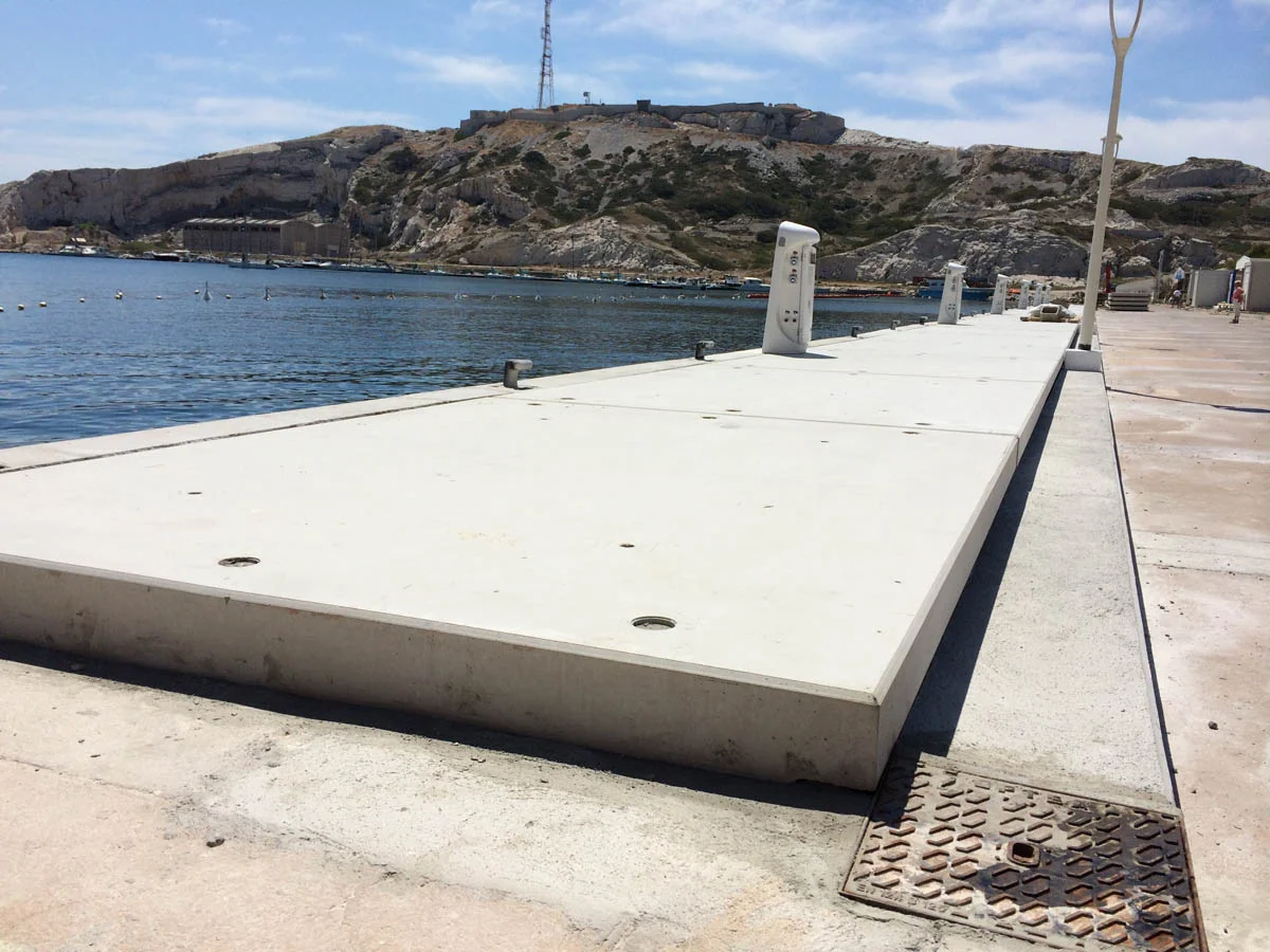 Dalle béton pour quai