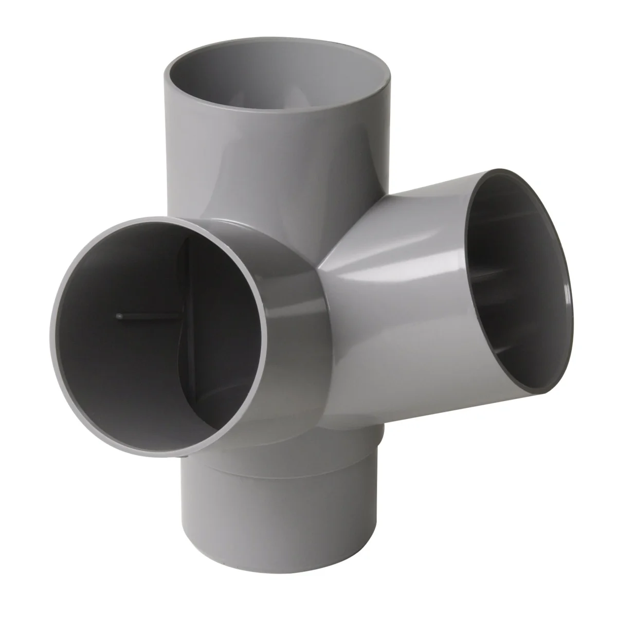 Culotte double équerre pour eaux usées et 2 WC Angles 67°30